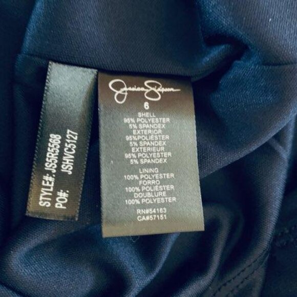 Jessica Simpson Navy Blue Chain Link Halter Dress - Picture 9 of 9